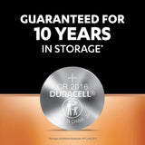 Duracell Specialty CR2016 Lithium Coin Battery 3V, Child Safety Features, Pack of 5 Suitable for use in keyfobs, Scales, wearables and Medical Devices