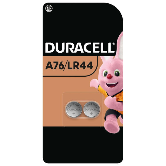 Duracell Specialty LR44 Alkaline Button Battery 1,5V, Pack of 2 (76A / A76 / V13GA) Suitable for use in Toys, calculators and Measurement Devices
