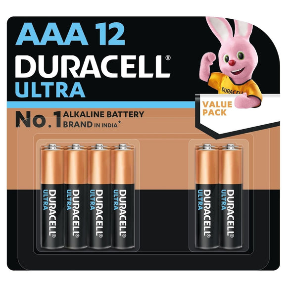Duracell Ultra Alkaline AAA Batteries, Pack of 12