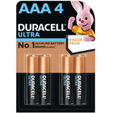 Duracell Ultra Alkaline AAA Batteries, pack of 4