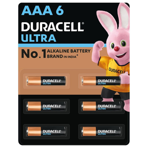 Duracell Ultra Alkaline AAA Batteries, pack of 6