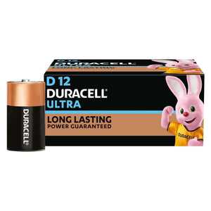 Duracell Ultra Alkaline D Batteries, Pack of 12