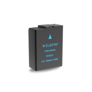 WELBORN EN-EL21 Battery for Nikon Cameras (1200mAh)