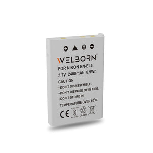 WELBORN EN-EL5 Rechargeable Battery Pack Compatible with Nikon Coolpix P530,3700,4200,5200,5900,7900, P100,3,P4,P500,P5000,P510,P5100,P520,P6000,P80,P90,S10