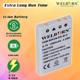 WELBORN EN-EL5 Rechargeable Battery Pack Compatible with Nikon Coolpix P530,3700,4200,5200,5900,7900, P100,3,P4,P500,P5000,P510,P5100,P520,P6000,P80,P90,S10