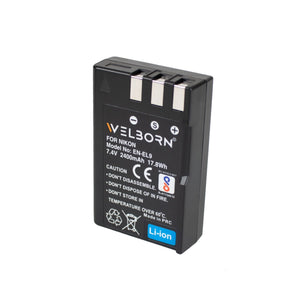 WELBORN EN-EL9 Rechargeable Battery Pack Compatible with Nikon D60,D3000,D5000