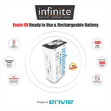 ENVIE Infinite 9V 800 maH Li-ion Rechargeable Battery ERB 9V MU