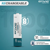 ENVIE (AA10004PLNi-CD) AA Rechargeable Batteries, Low Self Discharge, AA 1000mAh Ni-CD (Pack of 4)