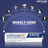 ENVIE (AA2800 2PL) Pack of 2, AA Ni-Mh 2800mAh Capacity Rechargeable Battery