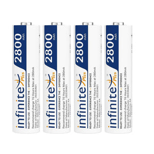 ENVIE (AA28004PL) AA Rechargeable Batteries | High Capacity Ni-MH | 2800 mAh | Low Self Discharge | Pre-Charged (Pack Of 4) (AA28004PL)