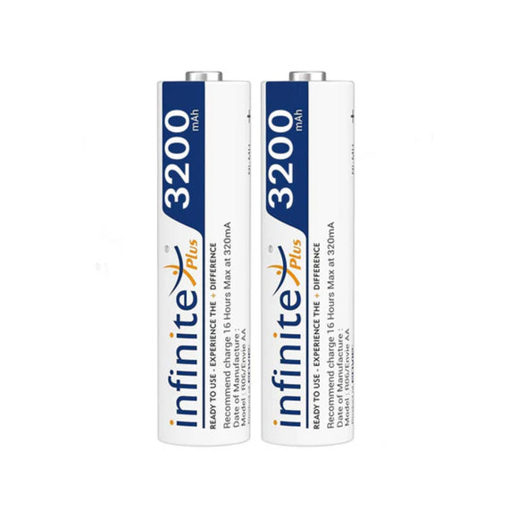 ENVIE (AA3200 2PL) Infinite Rechargeable Battery for Remote Controls, Electronic Toys, Cameras, Flashlights and Others