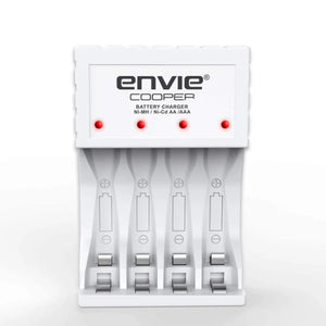 ENVIE (ECR-20 MC) Cooper Rechargeable Battery Charger for AA & AAA Ni-mh Batteries with LED Indicator