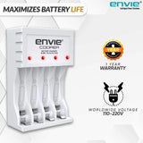 ENVIE (ECR-20 MC) Cooper Rechargeable Battery Charger for AA & AAA Ni-mh Batteries with LED Indicator