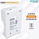 ENVIE (ECR-20 MC) Cooper Rechargeable Battery Charger for AA & AAA Ni-mh Batteries with LED Indicator
