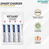 ENVIE (ECR-20 MC) Cooper Rechargeable Battery Charger for AA & AAA Ni-mh Batteries with LED Indicator