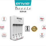 ENVIE (ECR-20) Charger for AA & AAA Rechargeable Batteries