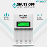 ENVIE (ECR 11) Speedster Fast Charger for AA & AAA Rechargeable Batteries (with LCD Display)