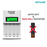 ENVIE (ECR 11) Speedster Fast Charger for AA & AAA Rechargeable Batteries (with LCD Display)