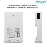 ENVIE (ECR 11) Speedster Fast Charger for AA & AAA Rechargeable Batteries (with LCD Display)