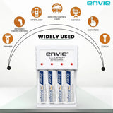 ENVIE (ECR 20 MC+4xAA2800) Standard Rechargeable Battery Charger for AA & AAA Ni-mh/Ni-Cd with 4xAA2800 Rechargeable Batteries