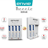 ENVIE (ECR20+AA2800 4PL) Charger for AA & AAA Rechargeable Batteries