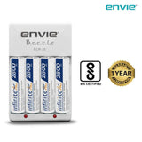 ENVIE (ECR20+AA2800 4PL) Charger for AA & AAA Rechargeable Batteries