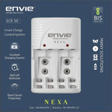 ENVIE (ECR 30) Charger NEXA ECR 30 Smart Charge Control Charger System for AA & AAA & 9V Rechargeable Batteries