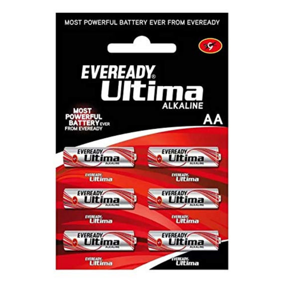 Eveready 2115 Ultima Alkaline AA Battery - 6 Pieces
