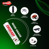 Eveready Rechargeable Battery & Charger| 1000 Series | Combo Pack with 4 Batteries & Charger | Low Discharge Mechanism | Ideal for High Drain Devices| 1.2V | India’s No.1 Battery Brand