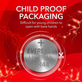 Eveready Ultima Alkaline Coin Battery 1.5V | LR44 | Lightweight & Heavy on Power | with Child Proof Packaging | Best Suited for Wearables, Calculators, Microphone, Toys & Medical Devices | Pack of 10