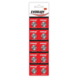 Eveready Ultima Alkaline Coin Battery 1.5V | LR44 | Lightweight & Heavy on Power | with Child Proof Packaging | Best Suited for Wearables, Calculators, Microphone, Toys & Medical Devices | Pack of 10