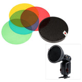 Godox AD-S11/ AD-S12 Filter Gel Pack with Honeycomb Grid Reflector Kit For AD360
