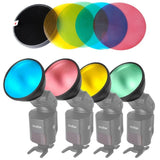 Godox AD-S11/ AD-S12 Filter Gel Pack with Honeycomb Grid Reflector Kit For AD360