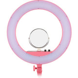 Godox LR160 Bi Color 19.4 Inches Ring Light Pink