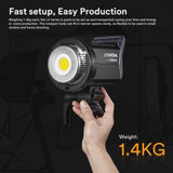 Godox Litemons LA150Bi LED Video Light, 2800K-6500K, Bowens Mount, CRI 96+ TLCI 97+, 11 FX Effect,0-100% Dimming, APP Control, for Film Shooting, Wedding, Live Broadcast, Portrait