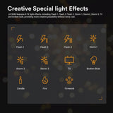 Godox Litemons LA150Bi LED Video Light, 2800K-6500K, Bowens Mount, CRI 96+ TLCI 97+, 11 FX Effect,0-100% Dimming, APP Control, for Film Shooting, Wedding, Live Broadcast, Portrait