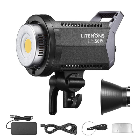 Godox Litemons LA150D LED Video Light, 5600K, Bowens Mount, CRI 96+ TLCI 97+, 8 FX Effect, 0-100% Dimming, APP Control, for Film Shooting, Wedding, Live Broadcast, Portrait
