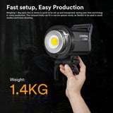 Godox Litemons LA150D LED Video Light, 5600K, Bowens Mount, CRI 96+ TLCI 97+, 8 FX Effect, 0-100% Dimming, APP Control, for Film Shooting, Wedding, Live Broadcast, Portrait