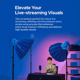 Godox Litemons LA300Bi Studio Bi-Color LED Video Light 330W Photography Light Lamp 2800-6500K CRI95+ Bowens Mount APP Control with Reflector for Home Studio Vlog Live Streaming Portrait Photography