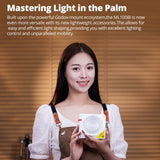 GODOX ML100Bi / 15° lens reflector / 1/4"-20 mount/CRI/TLCI ratings of 97/98, 120W power output