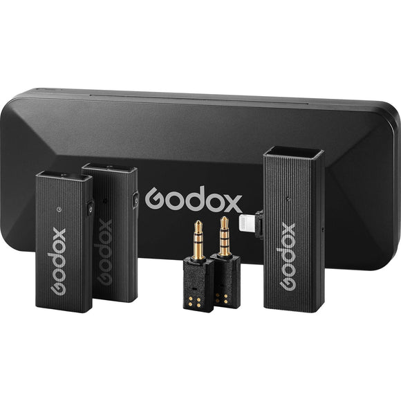 Godox MoveLink Mini LT 2-Person Wireless Microphone System for Cameras & iOS Devices - Classic Black