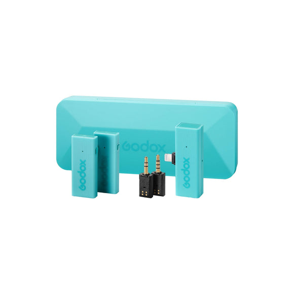 Godox MoveLink Mini LT 2-Person Wireless Microphone System for Cameras & iOS Devices - Macaron Green