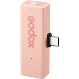 Godox MoveLink Mini UC 2-Person Wireless Microphone System for Cameras & Mobile Devices - Cherry Pink