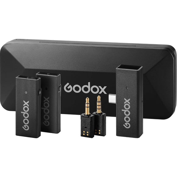 Godox MoveLink Mini UC 2-Person Wireless Microphone System for Cameras & Mobile Devices - Classic Black
