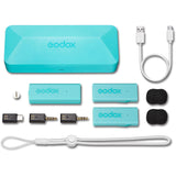 Godox MoveLink Mini UC 2-Person Wireless Microphone System for Cameras & Mobile Devices - Macaron Green