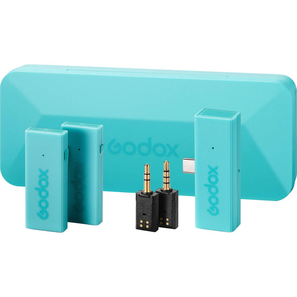 Godox MoveLink Mini UC 2-Person Wireless Microphone System for Cameras & Mobile Devices - Macaron Green