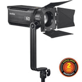 Godox S60 LED Focusing Light , CRI/TLCI ratings of 96+/97+, CCT- 5600K ± 300K