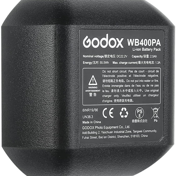 Godox WB400P Li-Ion Battery for AD400Pro Flash Head