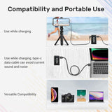 Godox WEC Kit2 Wireless Lavalier Microphone, 8H Battery Life, Dual Channel 2.4G Wireless Mic, 200m(656ft.) Range, Noise Cancelling with Charging Case for Cameras, Smartphone, PC, TikTok, YouTube