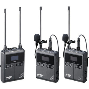 Godox WMicS1 Kit 2 Two-Person Camera-Mount Wireless Omni Lavalier Microphone System